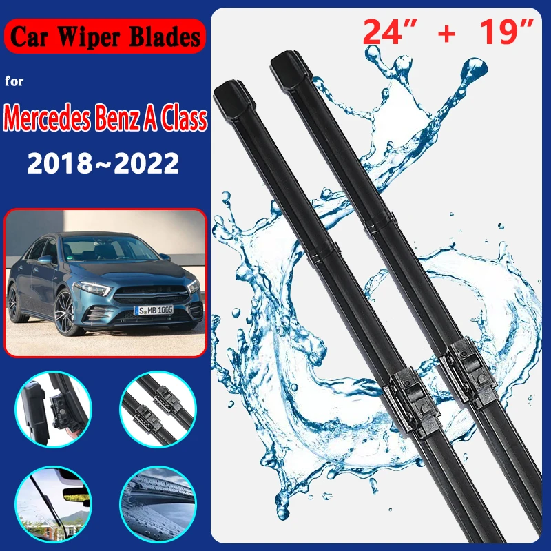 

For Mercedes Benz A Class W177 2018~2022 Sedan Car Windscreen Wiper Front Windscreen Premium Beam Blade Wiper Blades Accessories