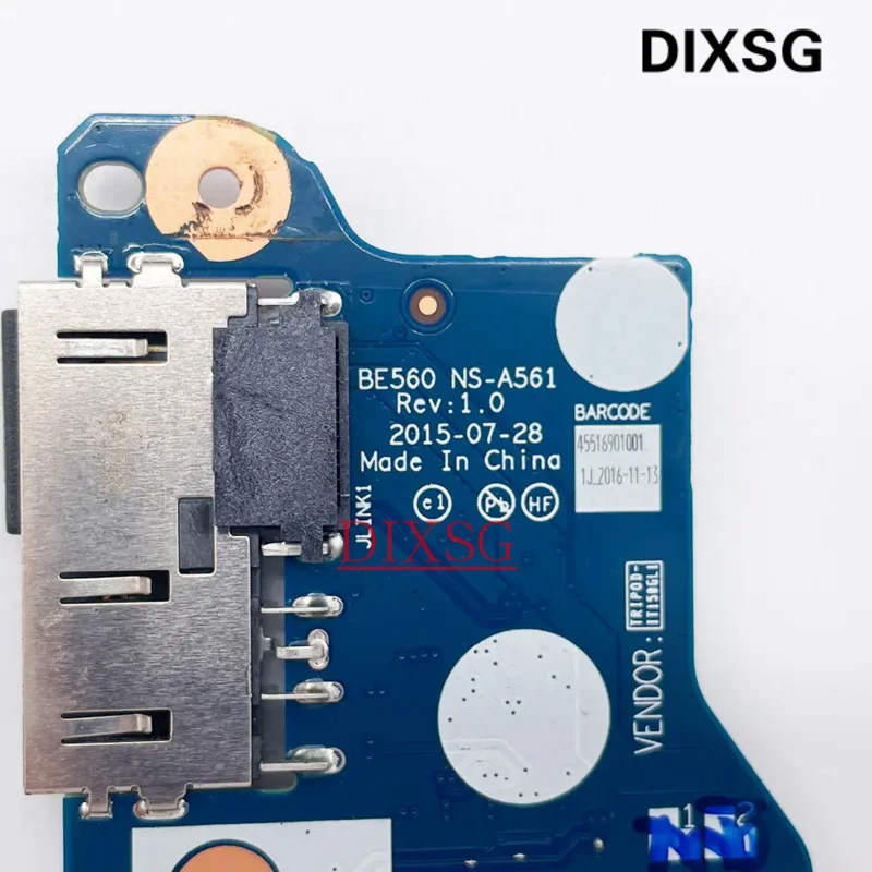 Voor Lenovo Thinkpad E550 E550c E560 E65 Laptop Dc-In Usb Lading Power Jack Knop Board Switch Aite1 Ns-a221 Be560 Ns-a561