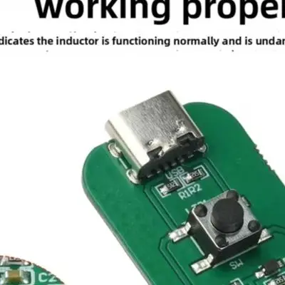 KBAA0021 Inductance Tester Green ABS Motherboard Coil Fault Detector With LED Indicator For Mobile Phone Computer Repair Tool