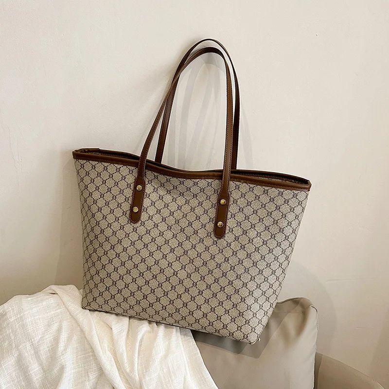 High End High-capacity Bag For Women, New Trendy Tote Bag, Versatile Commuting Texture Portable Shoulder Bag