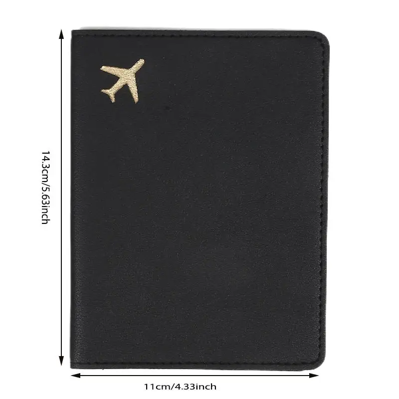 

1/3Pcs Travel PU Passport Cover Simple Aircraft Pattern Passport Bag Bussiness Ticket Holder Passport Holder Case