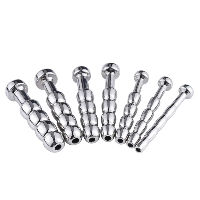 Urethral Dilatation Matel Catheters Beads for Male Sex Toy 5/6/7/8/9/10/11mm Penis Stimulation Horse Eye Stick Urethral Sounds