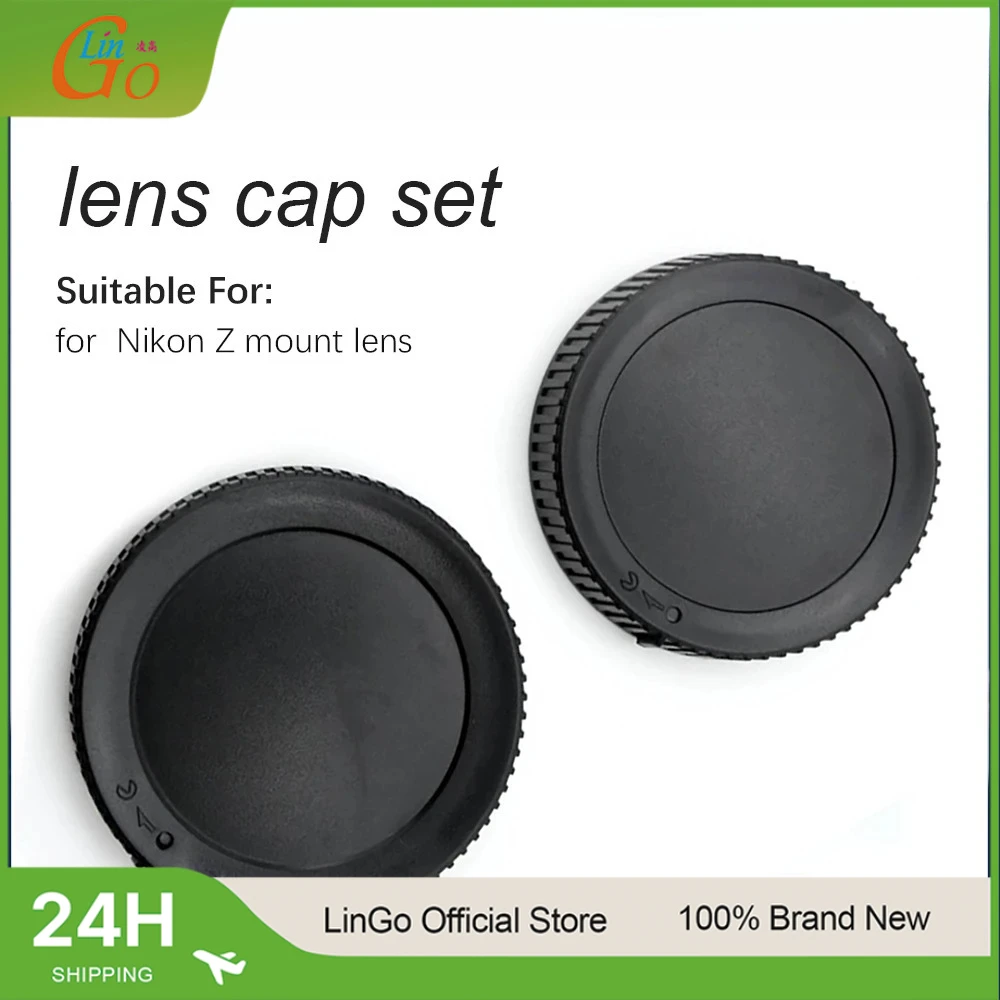 LinGo Lens Cap Set Lens Rear Body Cap For Nikon Z Mount  NIK Z Mirrorless Camera Camera Accessories