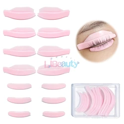 Libeauty 7 Paris Reusable Lash Lift Shield Pad Eeyelash Curling Iron Silicone Eyelashe Curler Accessories Applicator Makeup Tool