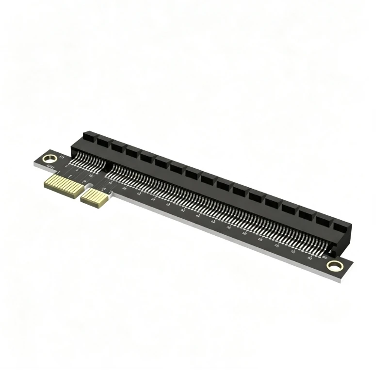 Goldkontakt-PCIe-X1-zu-X16-Steckplatz-Adapterkarte für interne PC-Kartenverwendung M76A – Detail 1