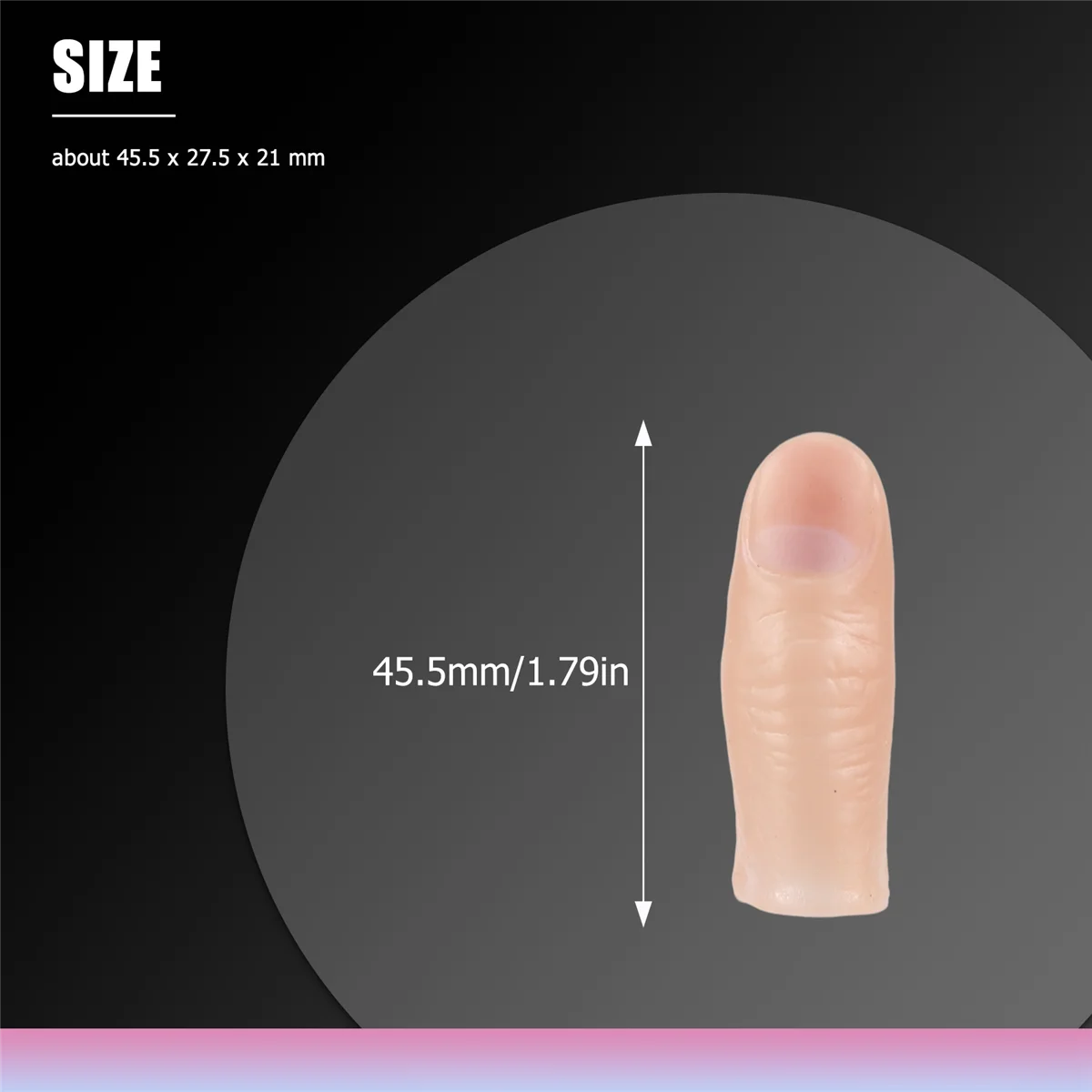 AGLH мягкий наконечник для большого пальца, поддельный волшебный трюк, виниловая игрушка, забавная шутка