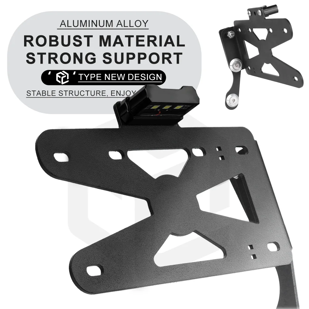 For Harley Sportster S RH1250 Motorcycle Rear License Number Plate Bracket Holder With LED Signal Light Side Mount Accessories