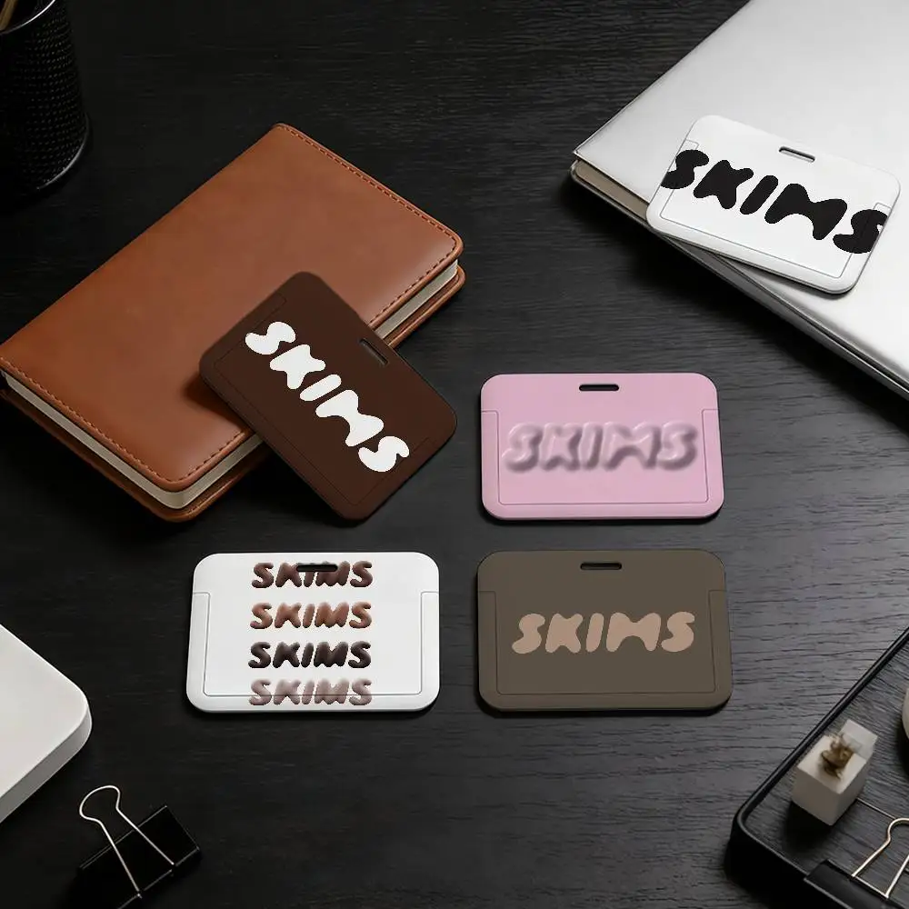 Fundas Protectoras para Tarjetas Kim S-Skims K-Kardashian, Porta Tarjetas con Correa, para Estudiantes, Niños, Tarjetas de Autobús, Estuche para Identificación