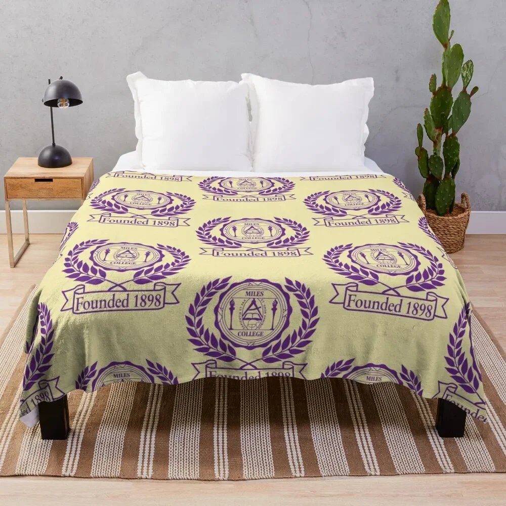 

Miles College Throw Blanket Multi Use Warm Blanket for Living Room Bedroom