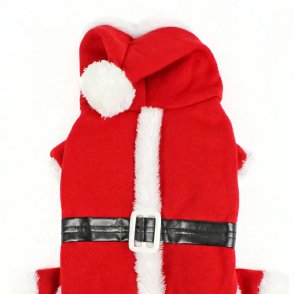 

1Pcs Pet Dog Warm Coat Christmas Santa Design Dog Clothes for Small Dogs Outdoor Walking Jogging Party Wear Comfortable Easy on