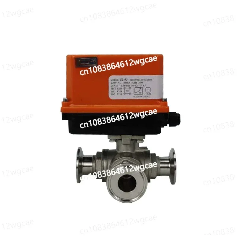 

AZ-Q984F/985F-16P Electric Quick Install Three way Ball Valve
