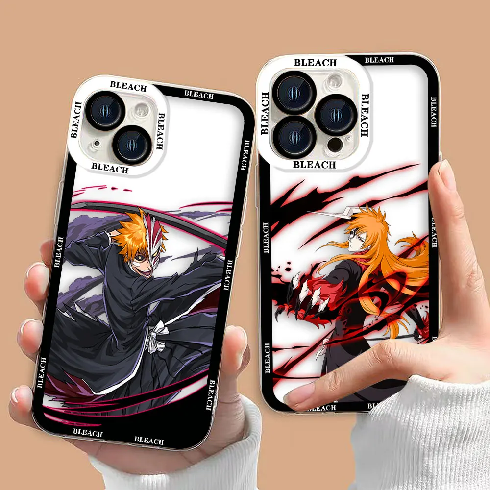 Прозрачный чехол для телефона Bleach Kurosaki Ichigo для iPhone Apple 17 AIR 16E 16 15 14 12 13 11 Pro 8 7 Plus X XR Max, силиконовый чехол Прозрачный чехол для телефона Bleach Kurosaki Ichigo для iPhone Apple 17 AIR 16E 16 15 14 12 13 11 Pro 8 7 Plus X XR Max, силиконовый чехол