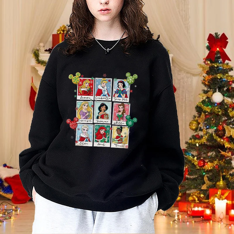 

Женский рождественский свитшот принцессы Диснея, новая модная рождественская одежда, верхняя женская одежда