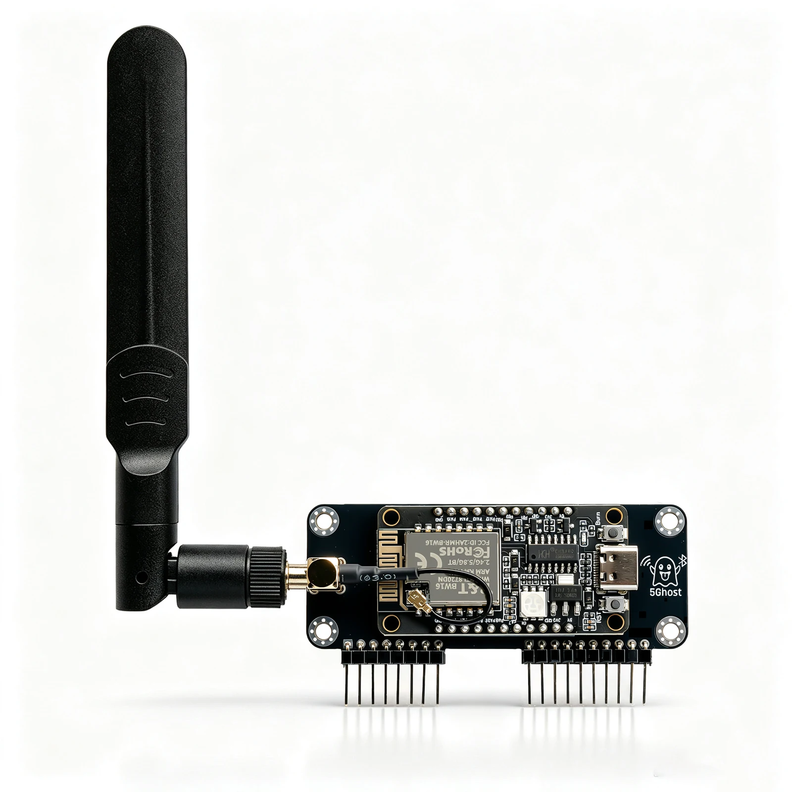 Dual-Band 2.4GHz 5GHz WiFi Devboard, RTL8720DN BW16 for Flipper Zero with Dedicated Software, PINGEQUA 5Ghost WiFi Lab