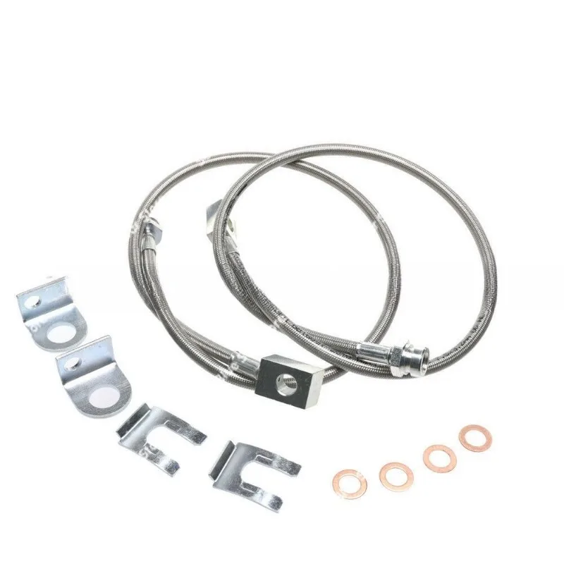 89702 Front Stainless Steel Brake Cable 26 Inch Compatible 1987-06 for Jeep TJ/YJ/XJ
