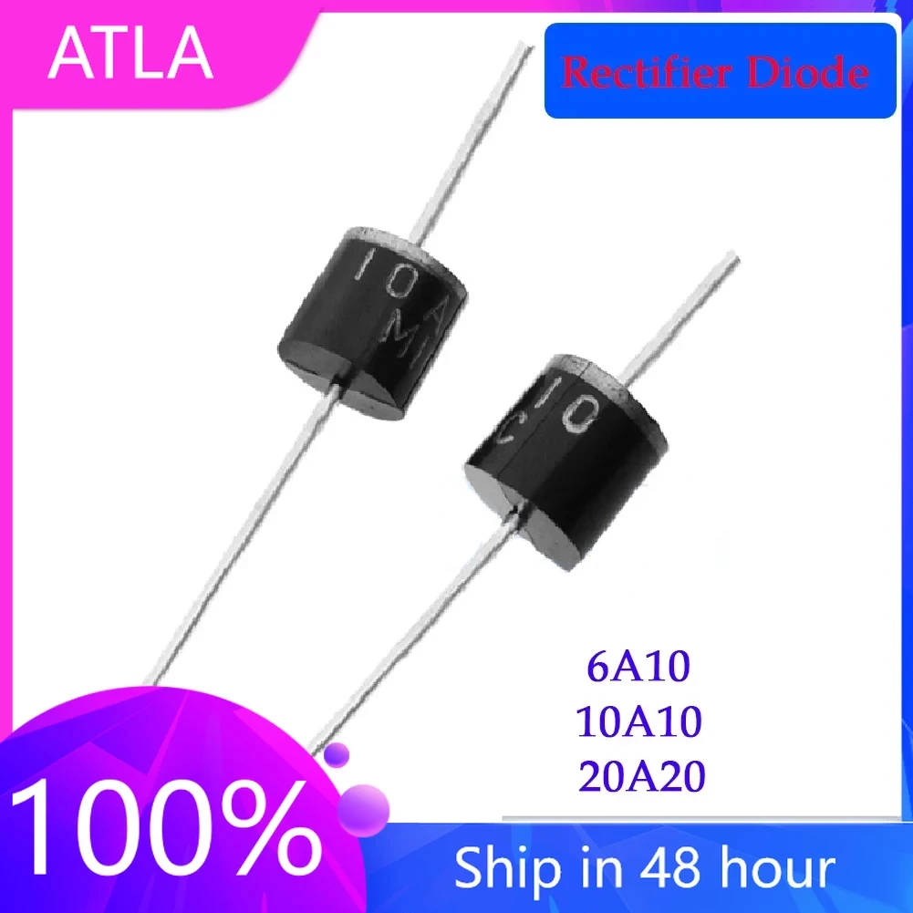 20pcs/lot 6A10 10A10 20A10  Rectifier Diode R-6 DIP 1000V