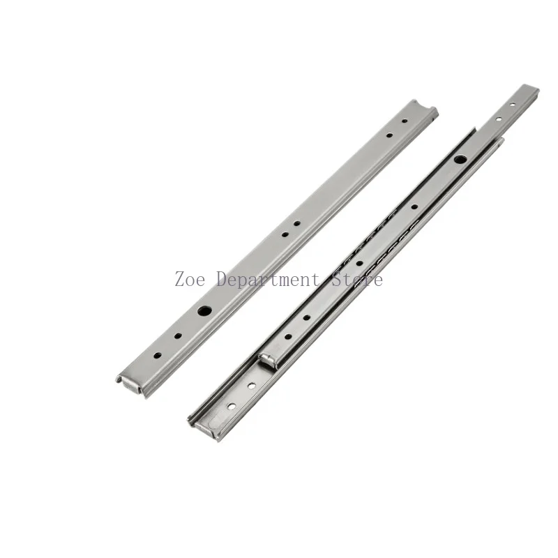 Two-section slide KC283-200 printing and packaging machine slide rail 20 wide steel two-section steel ball linear guide rail