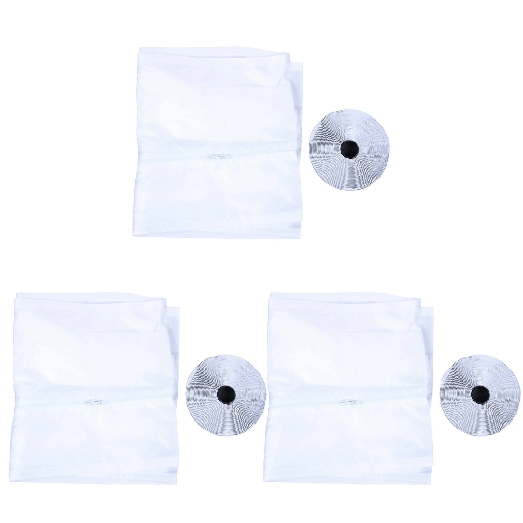 

3X Airlock Window Seal For Portable Air Conditioner,400 Cm Flexible Cloth Sealing Plate Window Seal With Zip-B61B