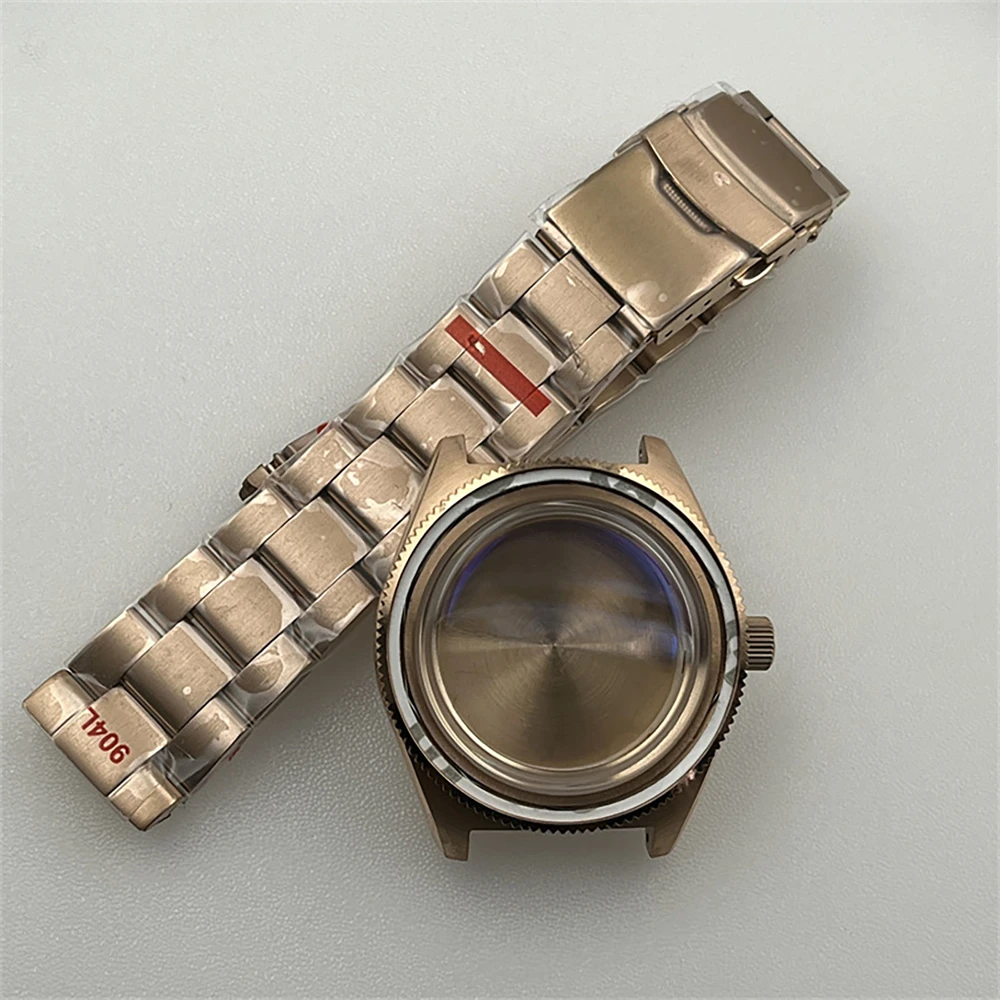 41MM Case Conversion Diving Stainless Steel Watch Case Watch Strap Mechanical Watch Accessories for NH35/36/4R35A/4R36A Movement