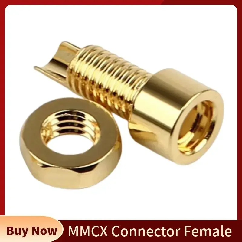 10pcs MMCX Connector Female Earphone PCB Mount Pin For Soldering IE800 Headphone Short Long Type Beryllium Copper Wire Connector