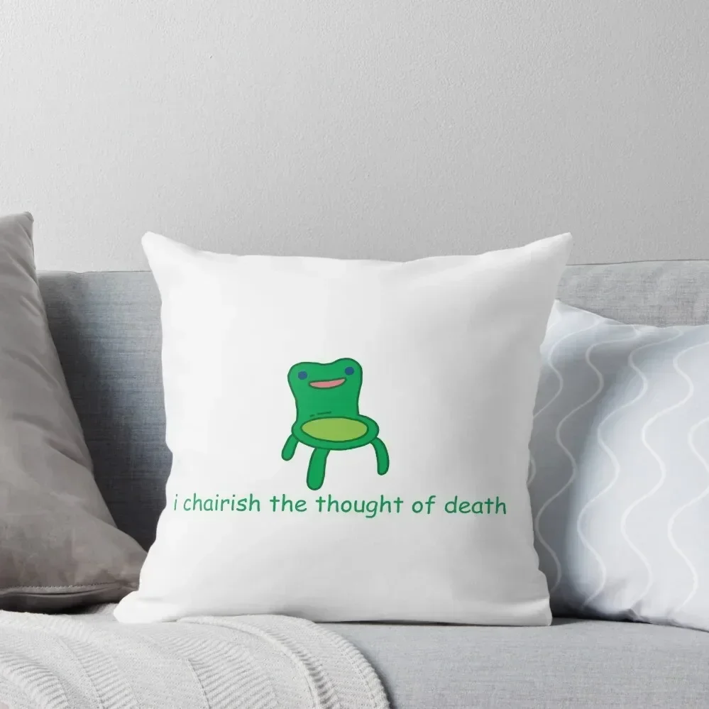 

froggy chair :) Throw Pillow christmas decorations 2025 bed pillows Sofa Pillow Cover christmas decorations for home 2025 pillow