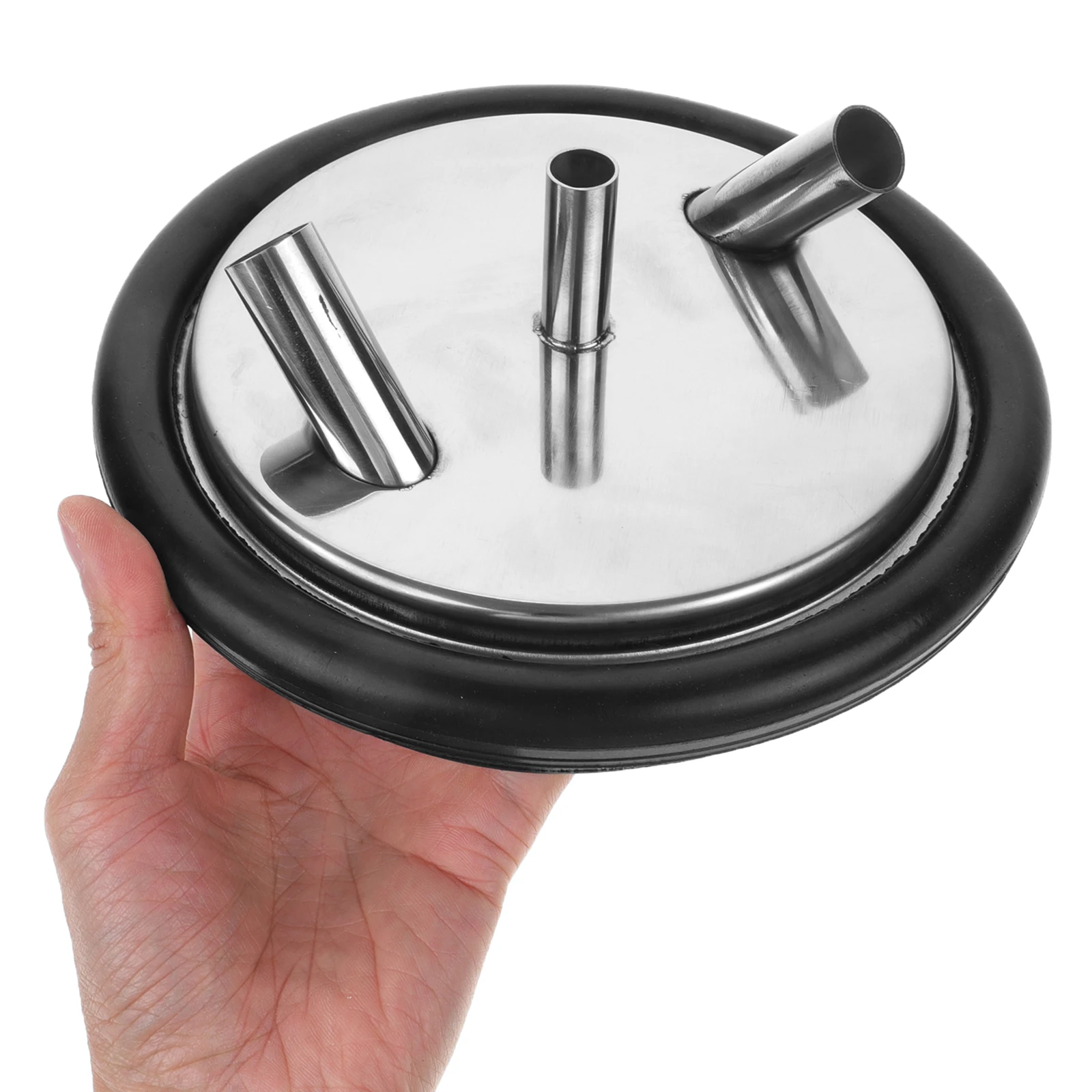 Milking Bucket Lid Bottle Swing Machine Cap Pouring Spout Rubber Daily Use Metal