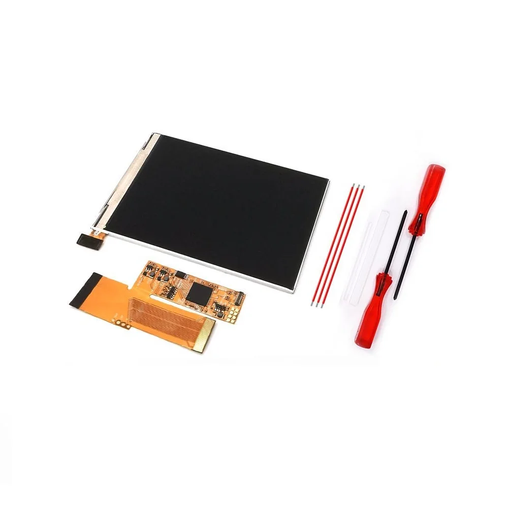 Wyświetlacz LCD V2 IPS z wysokim poziomem podświetlenia 3.2'' i 10 poziomami jasności, zestaw modułu LCD do konsoli Game Boy Advance — zdjęcie produktu 5