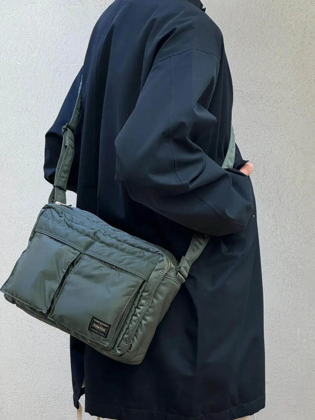 

TANKER Classic nylon shoulder casual mailman Japanese messenger bag