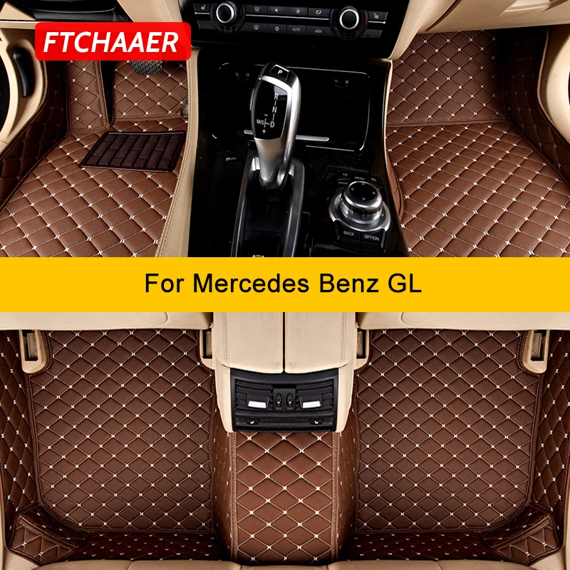 

FTCHAAER Custom Car Floor Mats For Mercedes Benz GL X164 X166 2006-2016 Auto Carpets Foot Coche Accessorie