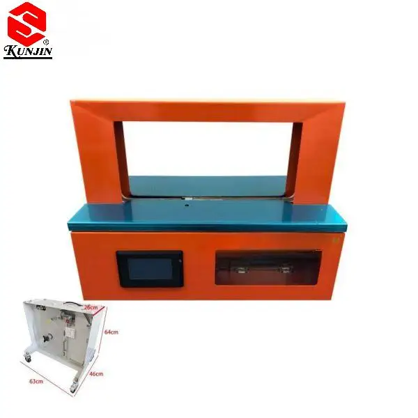 KUNJIN 3030 Automatic Paper Tape Strapper Paper Banding Machine Bank Card Strapping Machine Notebook Binding Machine