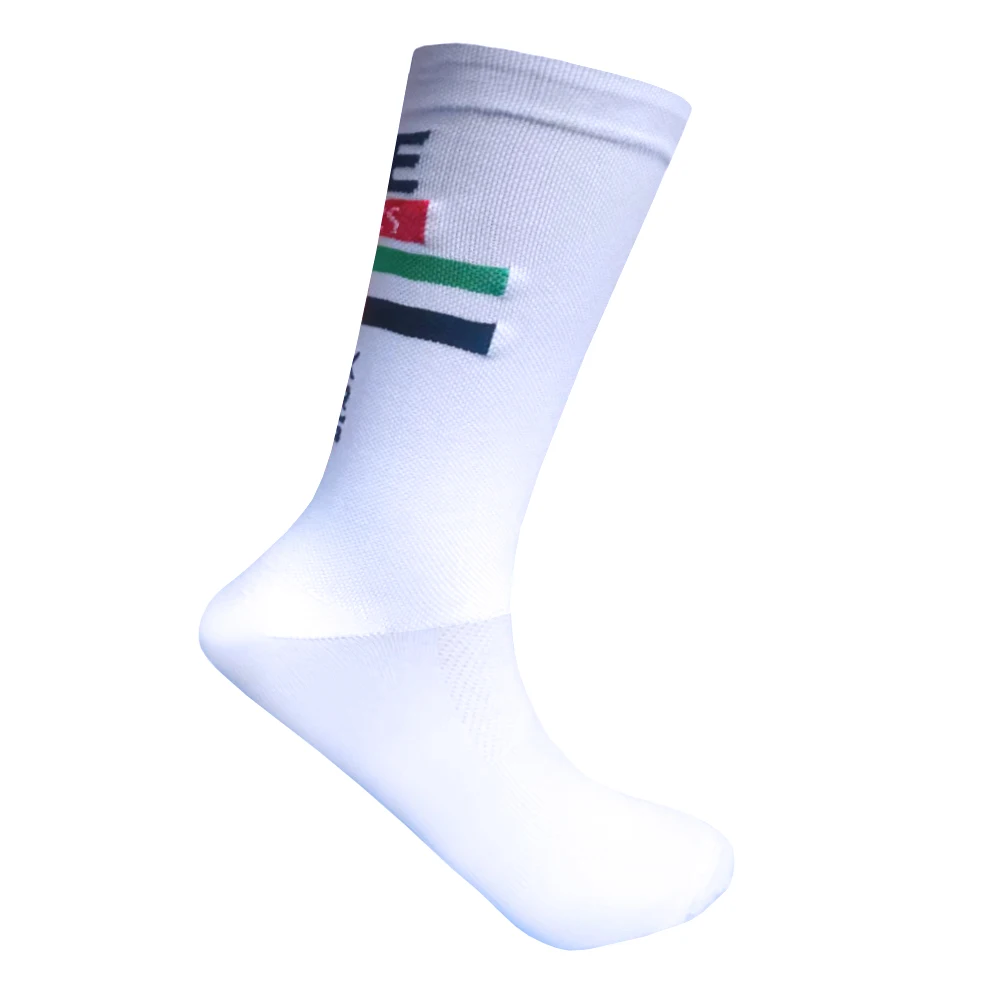 جديد الإمارات العربية المتحدة الدراجات الجوارب فريق INEOS دراجة ممرضة ضغط الطريق الدراجة تشغيل الجبلية الركبة عالية الأبيض الرياضة الجري جوارب لكرة القدم