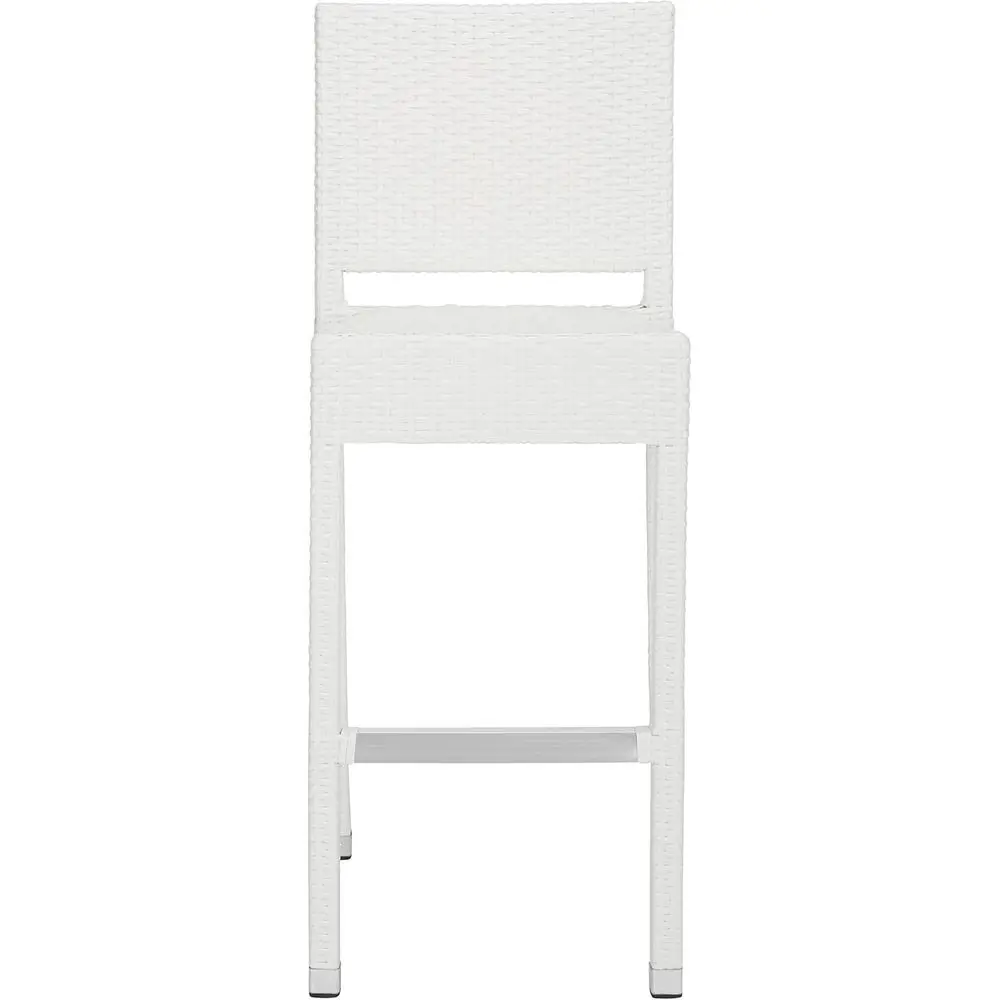 

Indoor/Outdoor White Bar Stool, Modern Collection