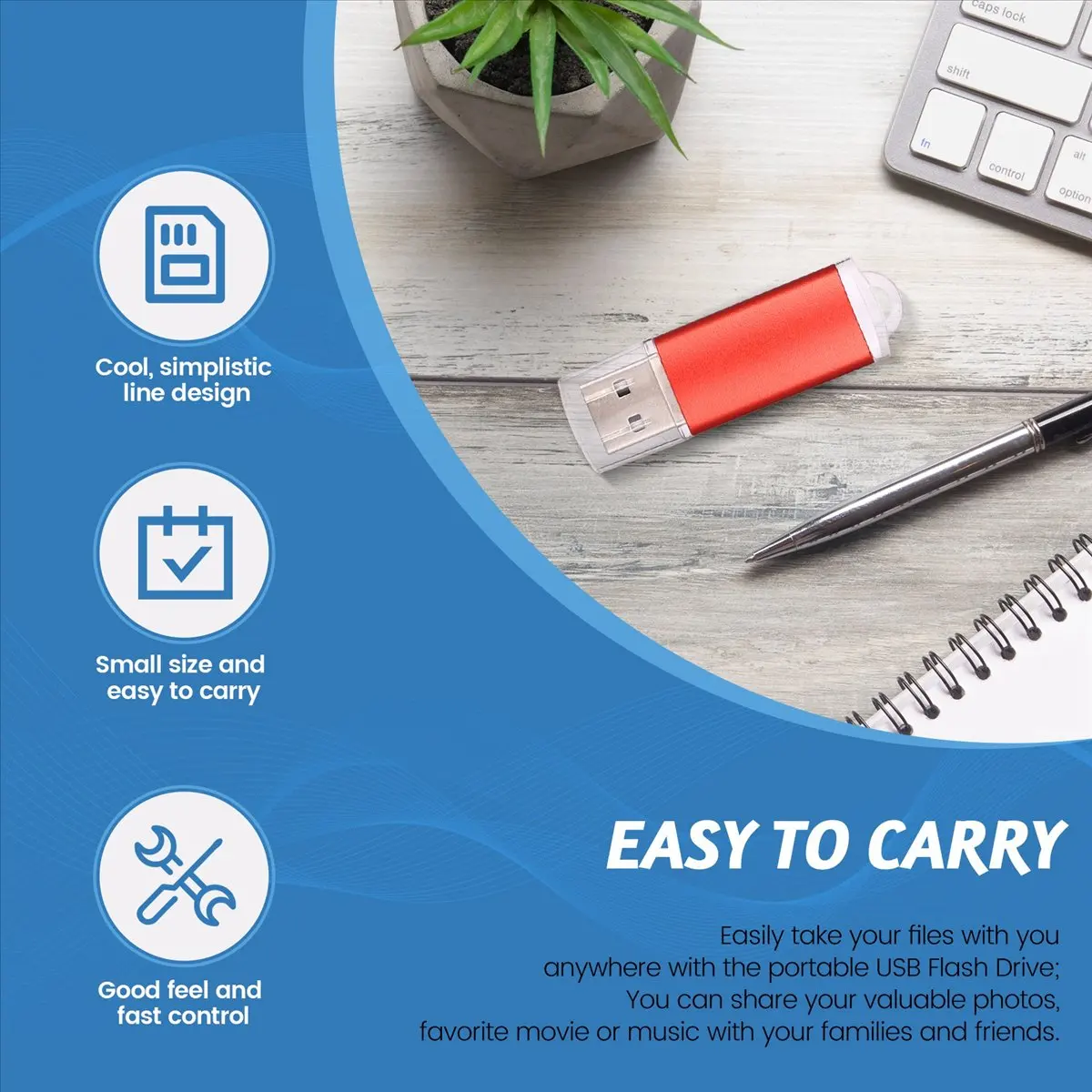 Essential USB 2.0 Flash Memory Stick Pen Drive Storage Thumb Color:Red Capacity:512MB