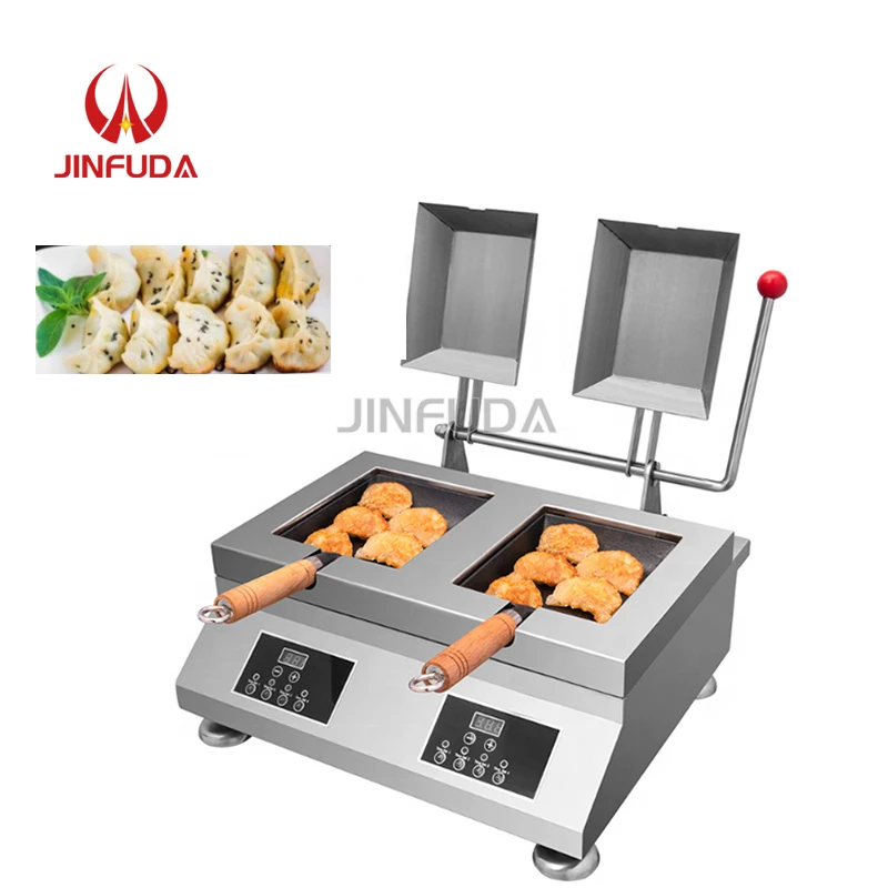 Commercial Automatic Cooking Electric Pan Frying Fry Fryer Gyoza Fried Dumplings Grill Griddle Pan