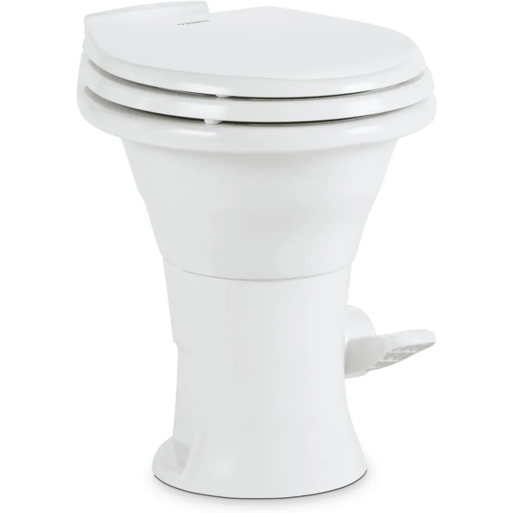 310 Standard Toilet - White, Oblong Shape, Lightweight and Efficient with Pressure-Enhanced PowerFlush