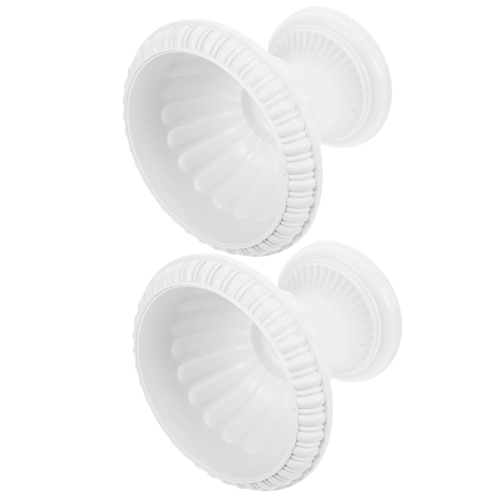 

2pcs European Style Flower Pot Waterproof UV Resistant Plastic Planter for Garden Porch Artificial Wedding Party