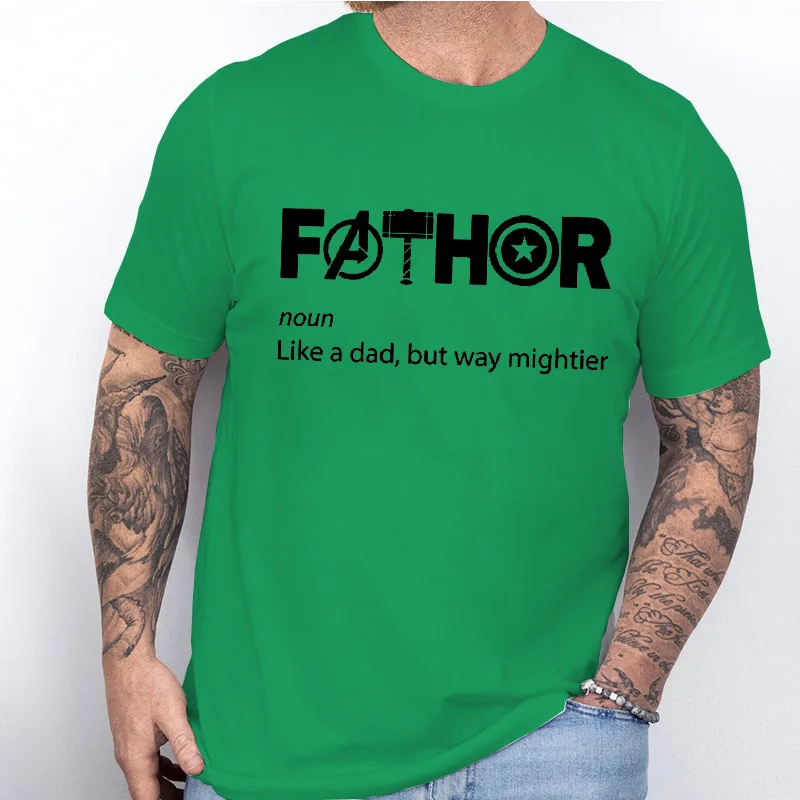 Father Noun T-Shirt Funny Definition Graphic Tee Clothing Men Short Sleeve Slogan Print Casual Streetwear Dad Daily Gift Tops