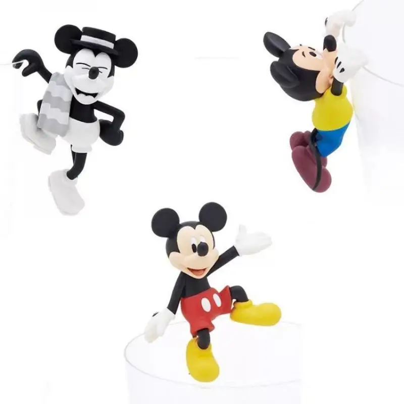 3 szt. Disney Mickey Mouse naklejka ścienna gniazdo ozdoba dekoracja Cartoon Diy wielofunkcyjna dekoracja domu salon przełącznik