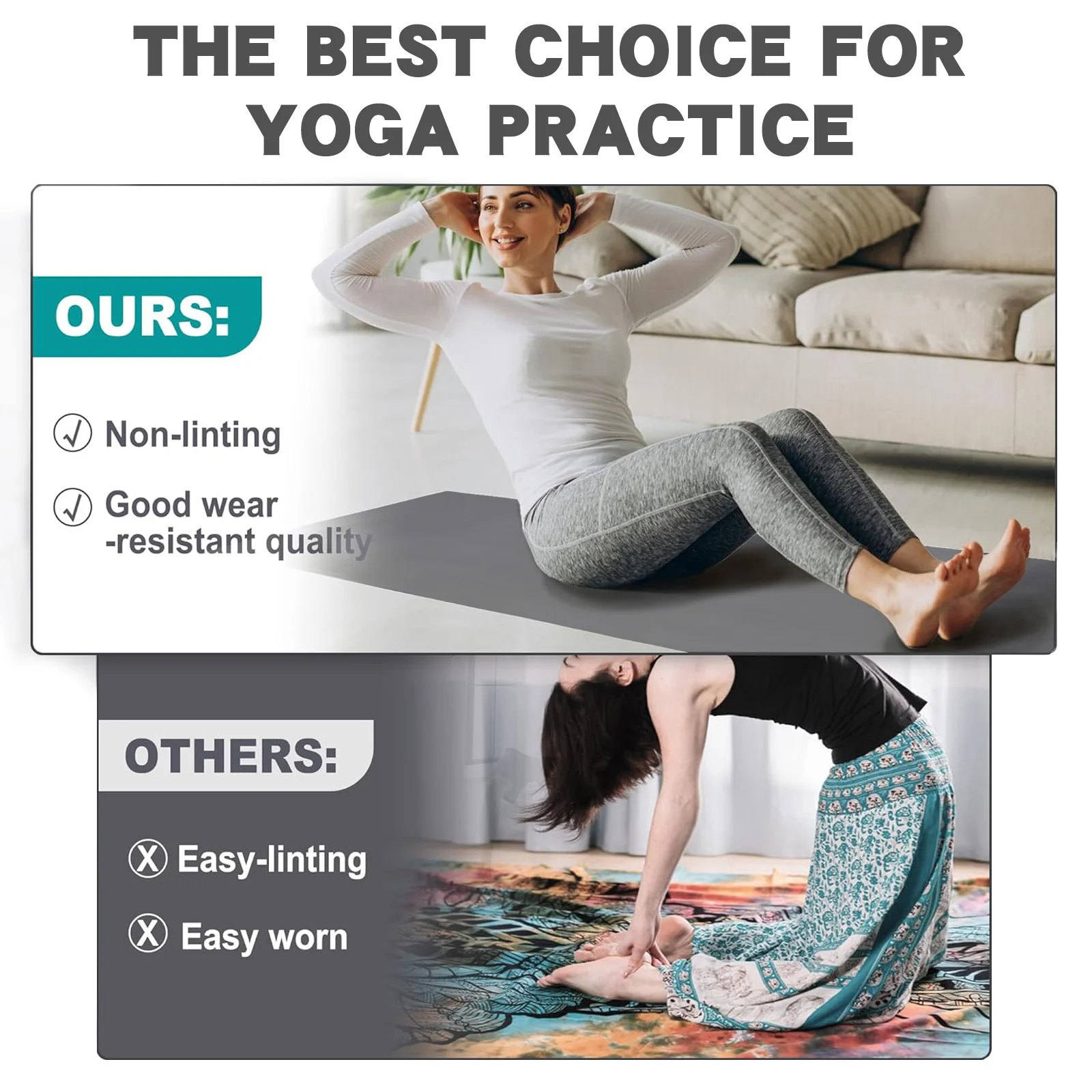 منشفة يوجا ساخنة غير قابلة للانزلاق من Mutao مع حقيبة، 24 بوصة × 72 بوصة من السيليكون المقاوم للانزلاق فائق الامتصاص وسريع الجفاف من الألياف الدقيقة الناعمة المحمولة