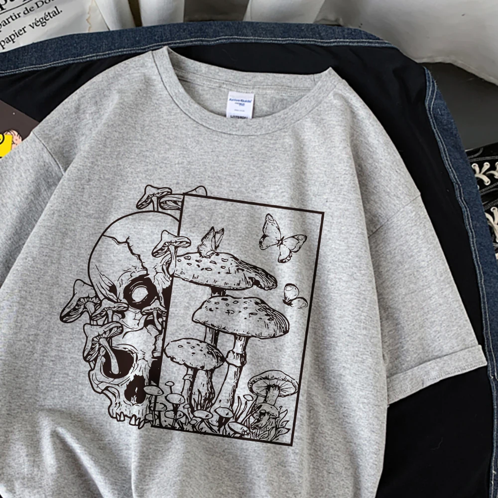 Skeleton And Mushroom Scenery  - Summer Clothing Essentials Women 评论和价格