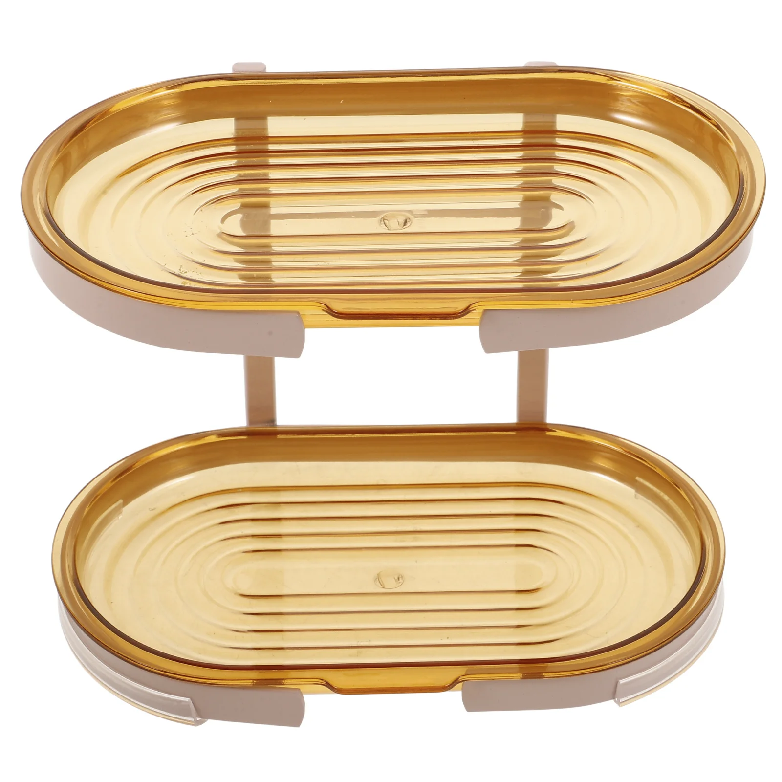 

Plastic Soap Dish Countertop Holder Storage Box Transparent Rack Bathroom Kitchen Decorative Multipurpose Simple Design