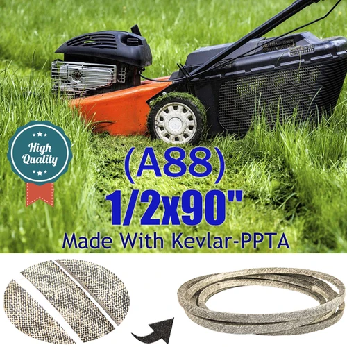 Imagen 2 del producto Hacer con correa triangular para cortacésped Kevlar 1/2x90""(A88) 754-0330 754-3035 954-0330 para MTD 105732 X 532193214 532125907   Para AYP