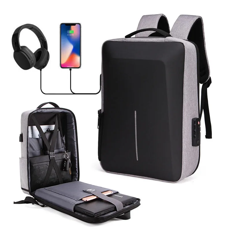 Laptop Backpack 17 inch Waterproof School Backpacks with USB Charging Anti-theft Travel Laptop Bag Hard Shell Computer Backpack