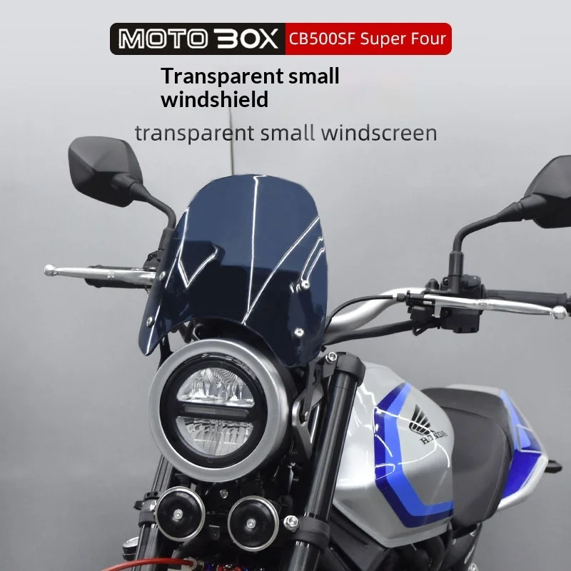 【Premium】For Honda CB500SF Super Four modified headlight covers, transparent small windshield, front windshield decorative acces