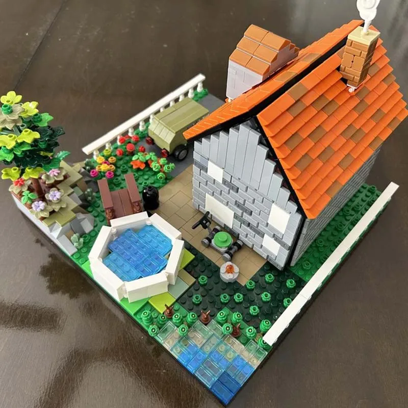 Model Ulicy Miejskiej Moc Klocki Konstrukcyjne Dom i Ogród Technologia Modułowe Klocki Prezenty Zabawki Świąteczne Zestawy DIY Montaż