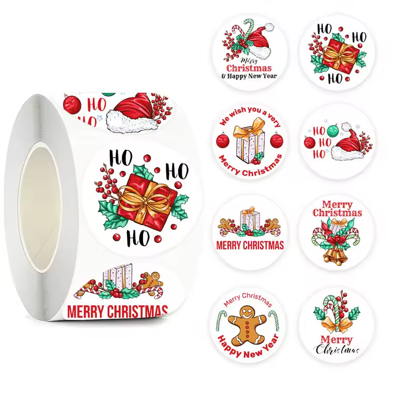 Children's Christmas gift label stickers School teachers commended students reward Self-adhesive Decorative gifts series - Image 7