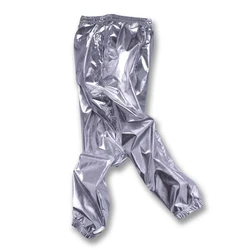 Silver Metallic Jogger Pants Jazz Hip Hop Dance Trousers 8Xl size