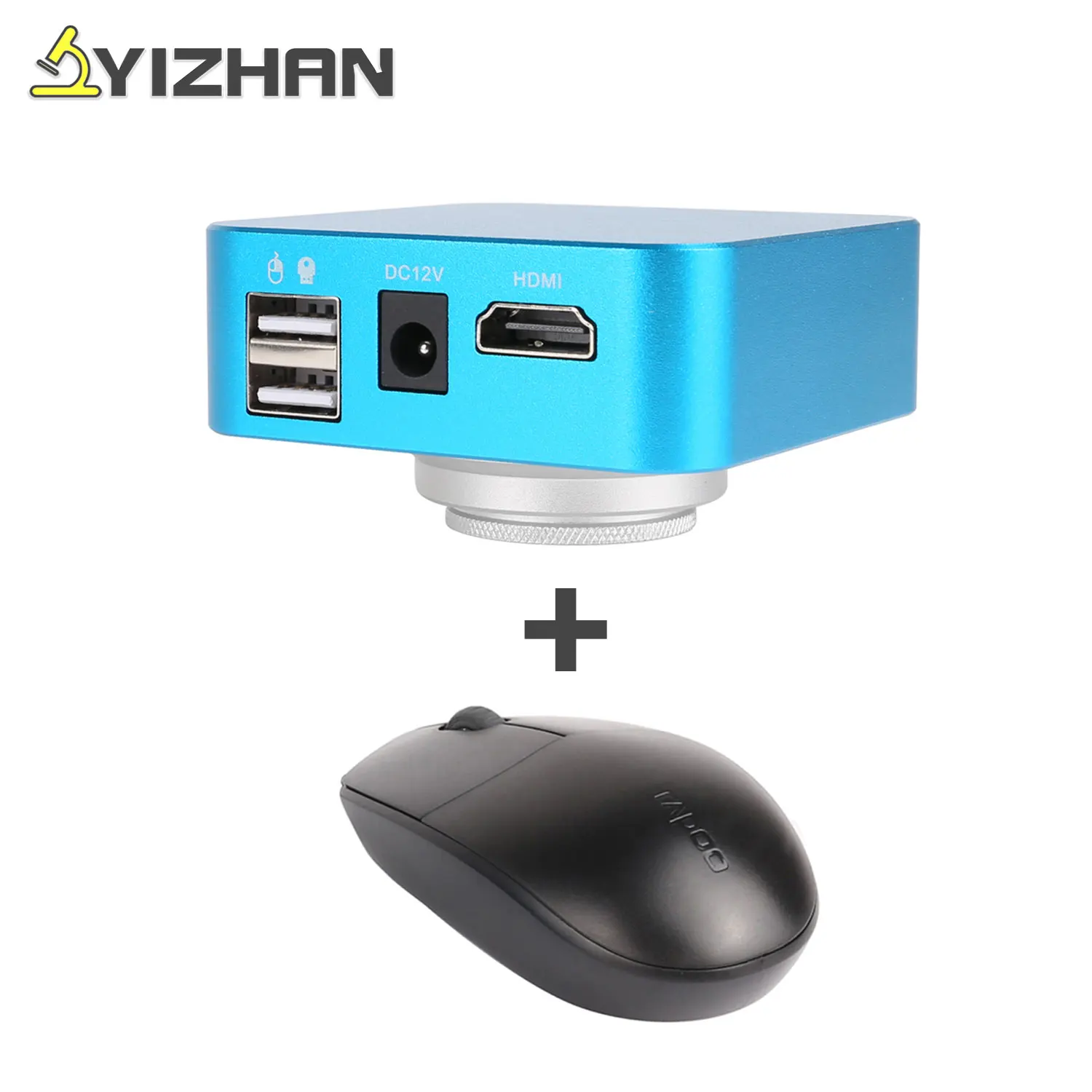 YIZHAN Newest HDMI Digital Microscope Camera With Mouse Built-in Software For Industrial Electronic LAB PCB Soldering Repair