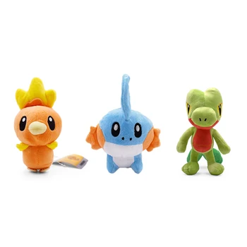 Pokemon Peluche Mudkip Torchic Treecko Mega Swampert juguetes de Peluche muñecos de Peluche primer socio Kawaii regalo de Navidad para niños