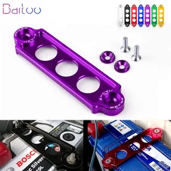 JDM Styling Car Battery Tie Down Mount Hold Bracket Lock Anodized Battery Fasten Brace Lock For Honda Civic/CRX 88-00 BTD001